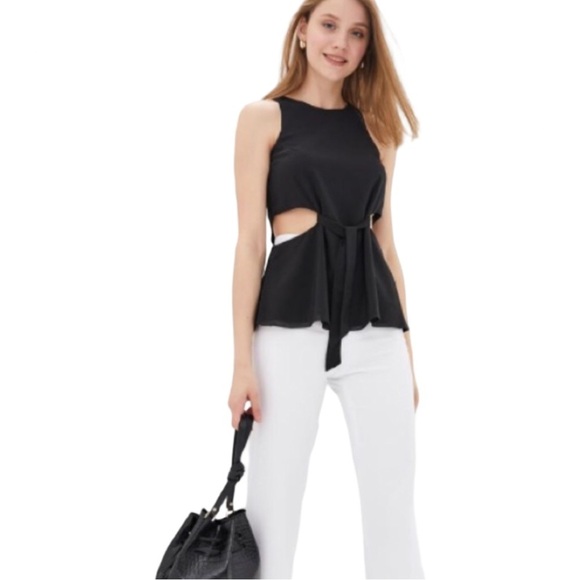 NWT ZARA Trafaluc Side Cutout Sleeveless Blouse - Picture 1 of 11